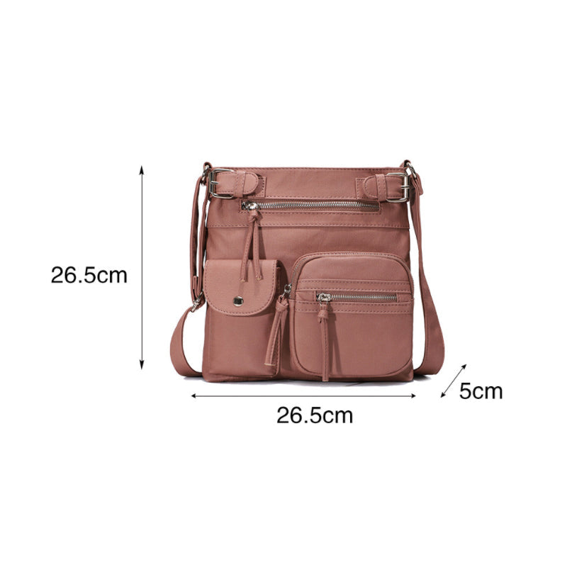 LoungeYard | Multi-Pocket Soft PU Shoulder Bag — product view 6