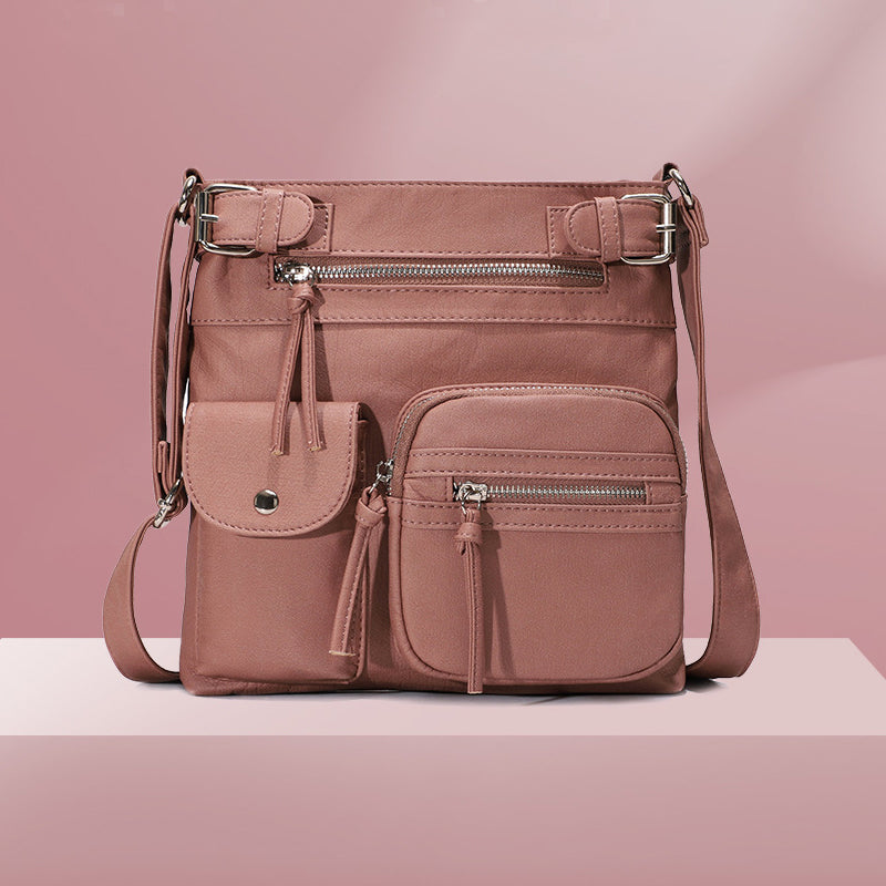 LoungeYard | Multi-Pocket Soft PU Shoulder Bag — product view 3
