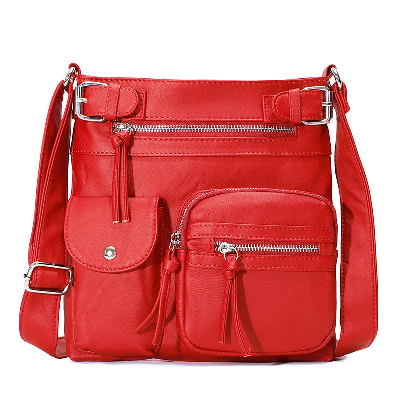 LoungeYard | Multi-Pocket Soft PU Shoulder Bag — product view 1