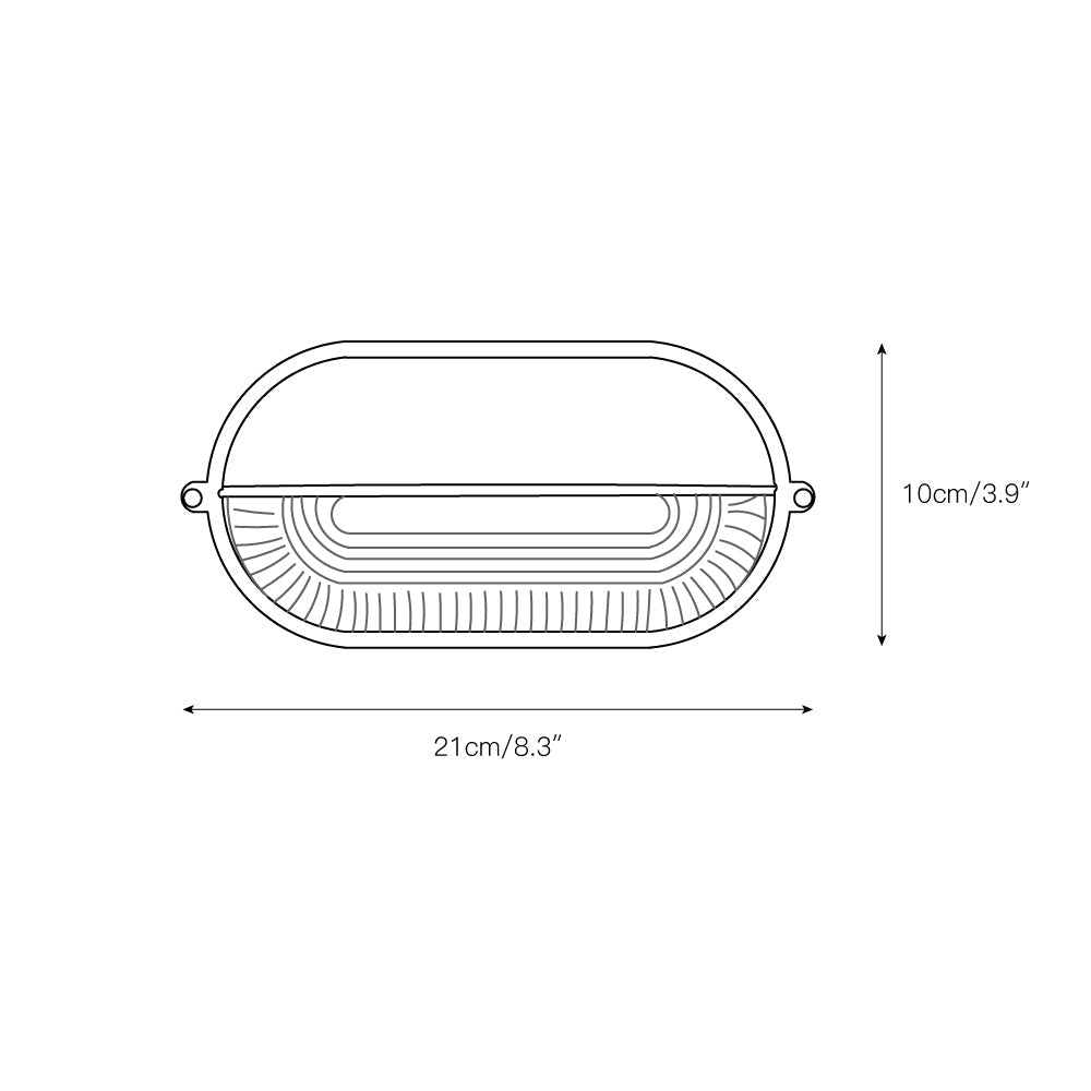 Nauticus Outdoor Wall Sconce IP54 Waterproof Porch Garden — Silver Gold Black Green — product view 6