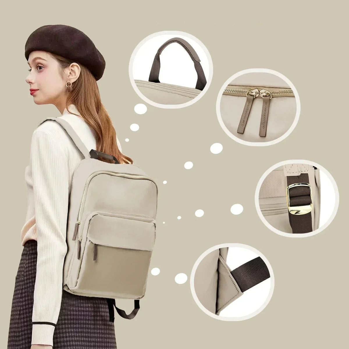 Équipé Backpack – Stylish Backpack for Adventures LoungeYard — product view 6