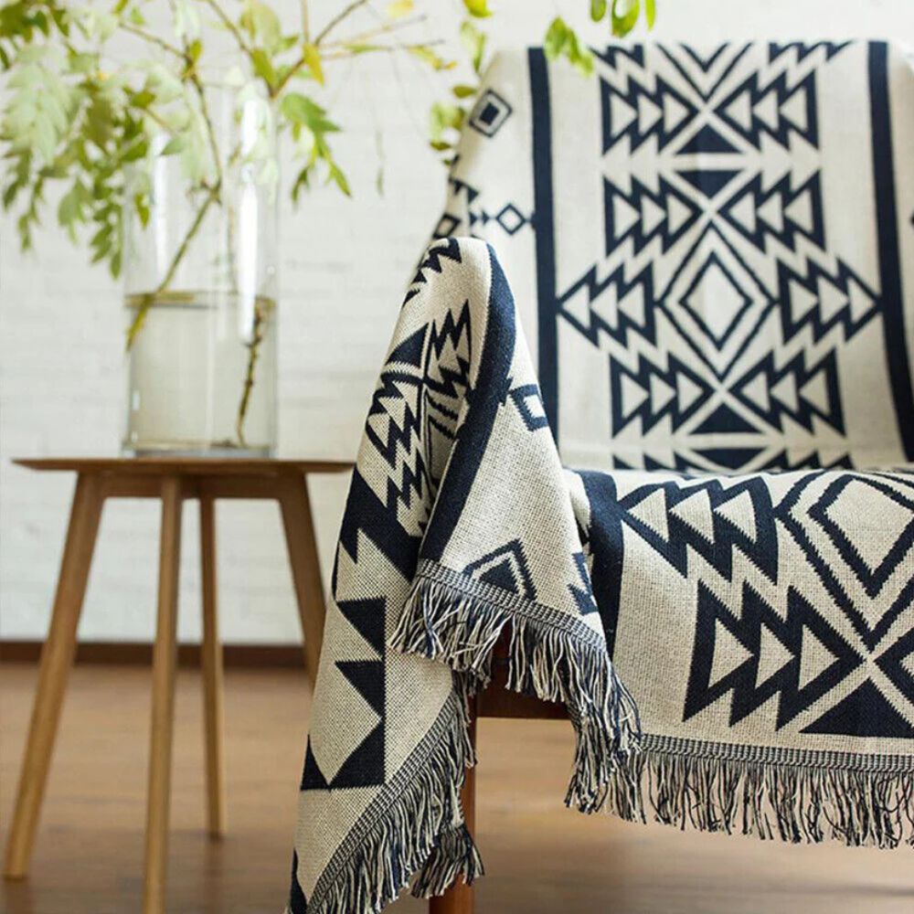 LoungeYard | Nomad Weave Boho Throw Blanket — product view 6