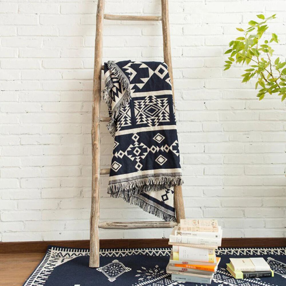 LoungeYard | Nomad Weave Boho Throw Blanket — product view 1