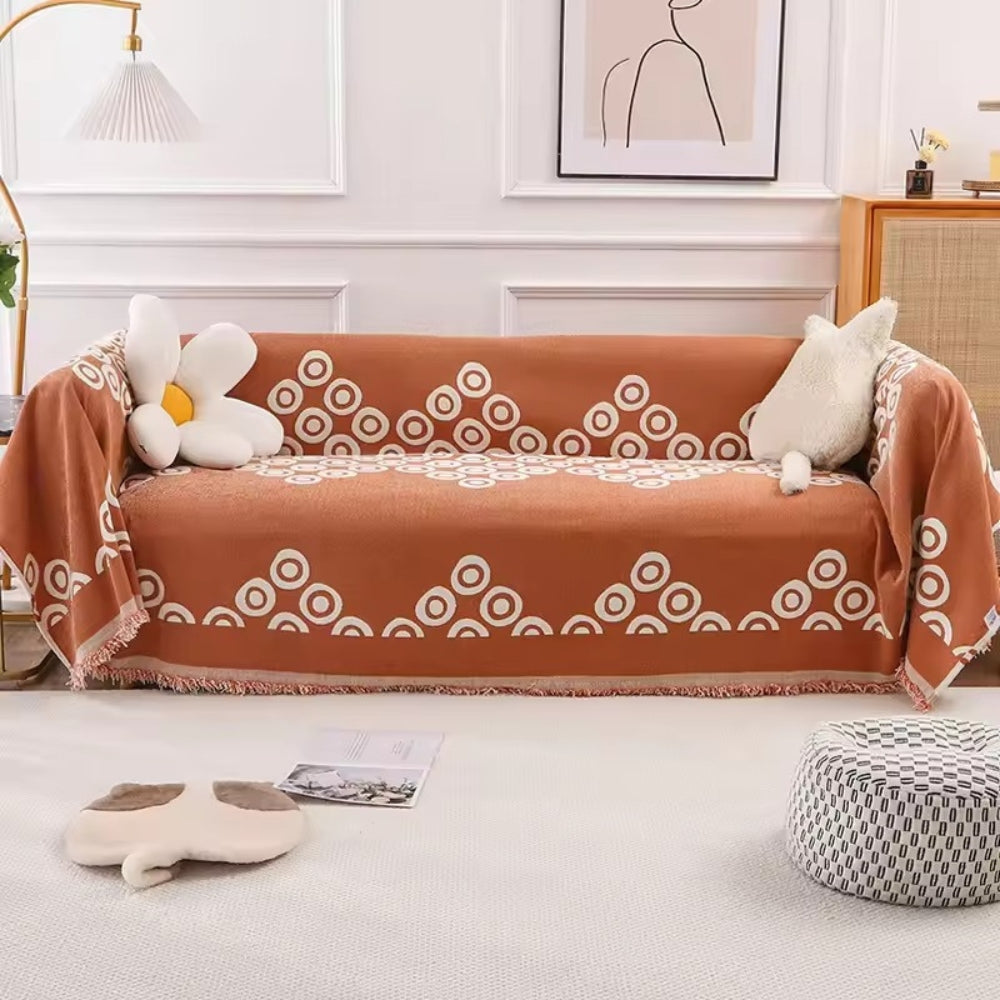 LoungeYard | Circa Bloom Patterned Chenille Sofa Cover — product view 7