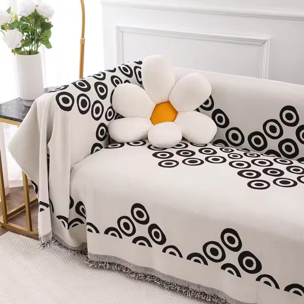 LoungeYard | Circa Bloom Patterned Chenille Sofa Cover — product view 4