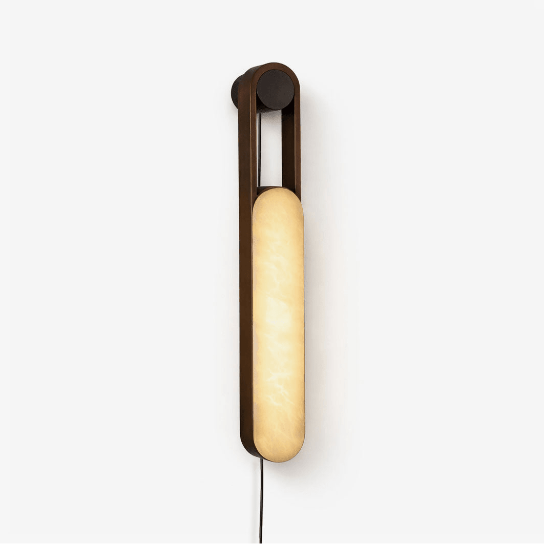Norix Alabaster Frame Plug-in Wall Light — product view 1