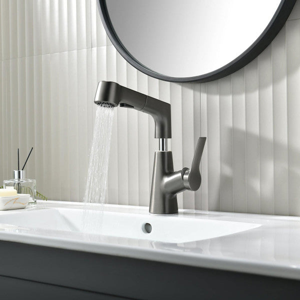 LoungeYard | Bathroom fixture with rotating retractable hand shower — product view 4