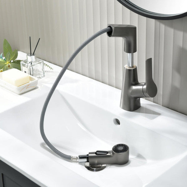 LoungeYard | Bathroom fixture with rotating retractable hand shower — product view 5