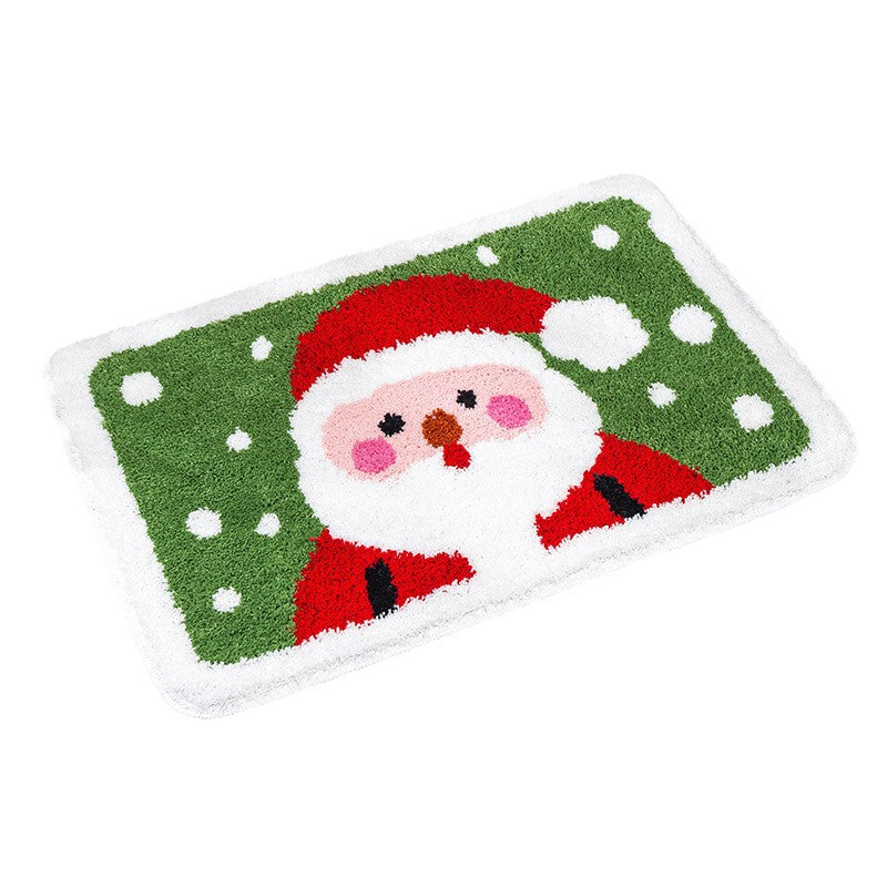 Festive Gingerbread House-Themed Bowlift Bath Mat — product view 5