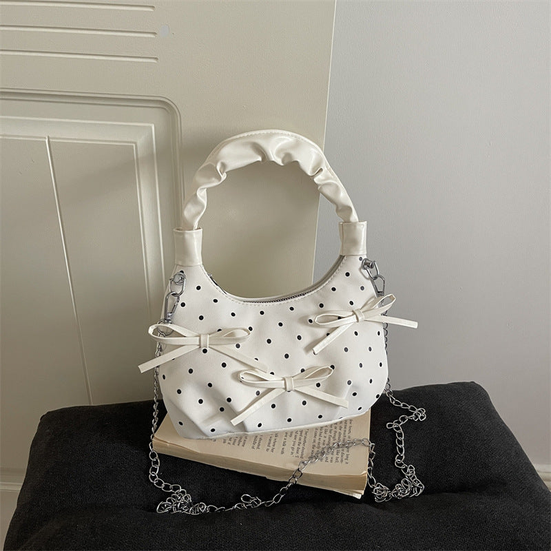 Stylish Polka Dot Mini Handbag — product view 2