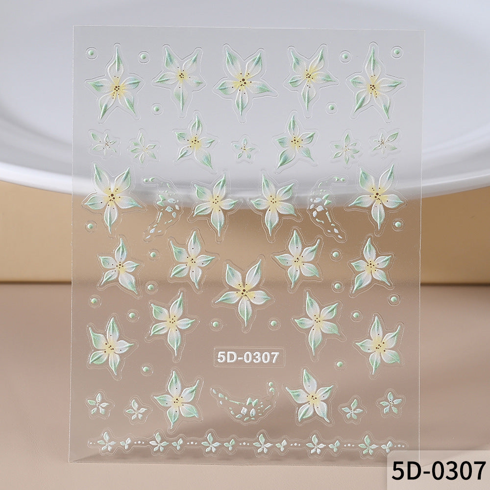 Floral Nail Art Decal Set — product view 4