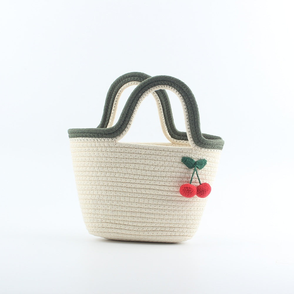 Picnic bag with cheerful fruit pattern LoungeYard — product view 1