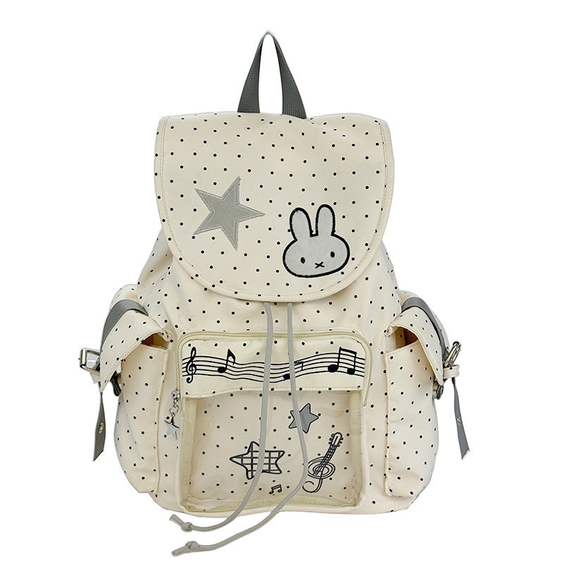 Cute Illustrated Character Backpack LoungeYard — product view 5