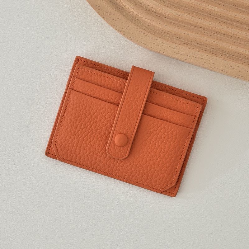 Stylish Textured Leather Card Holder — product view 7