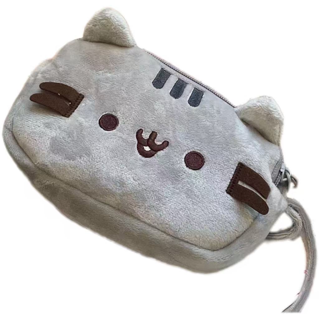 Plush Cat Crossbody Bag with Zippered Coin Pocket and Adjustable Strap LoungeYard — product view 6
