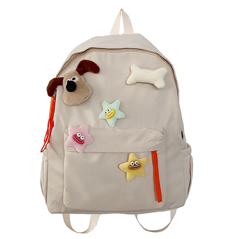 Kids' Playful Character Design School Backpack LoungeYard — product view 5