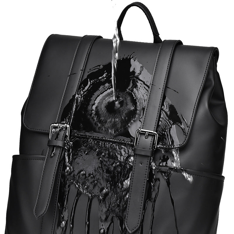 Stylish and Functional Leather Backpack LoungeYard — product view 1