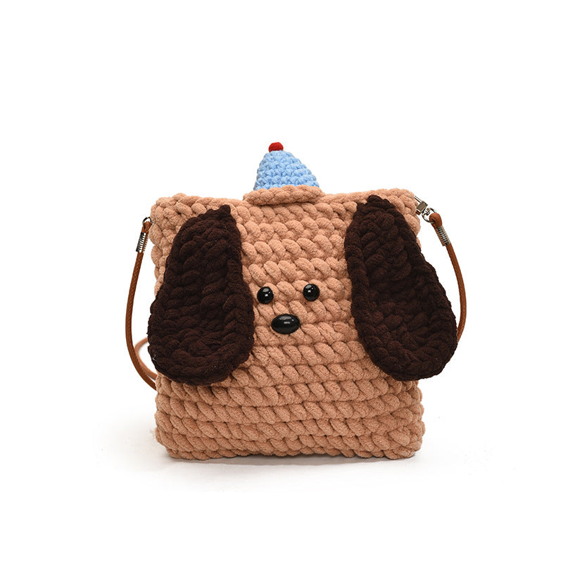 Cute Dog-Themed Plush Handbag — product view 2