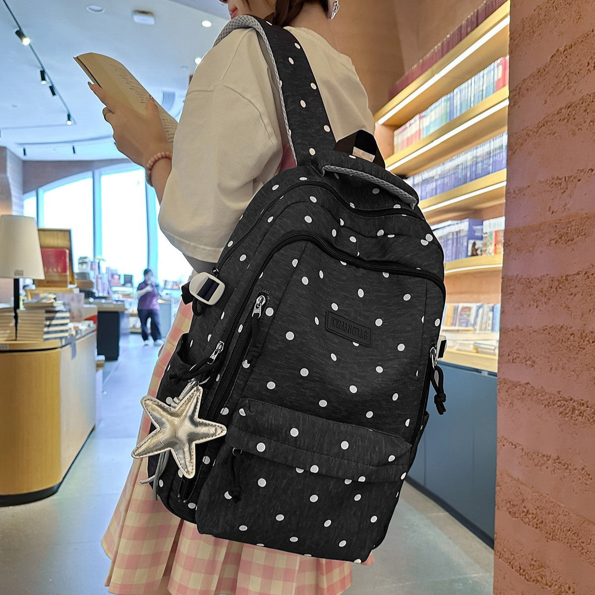 Multi-Pocket Casual Backpack LoungeYard — product view 2