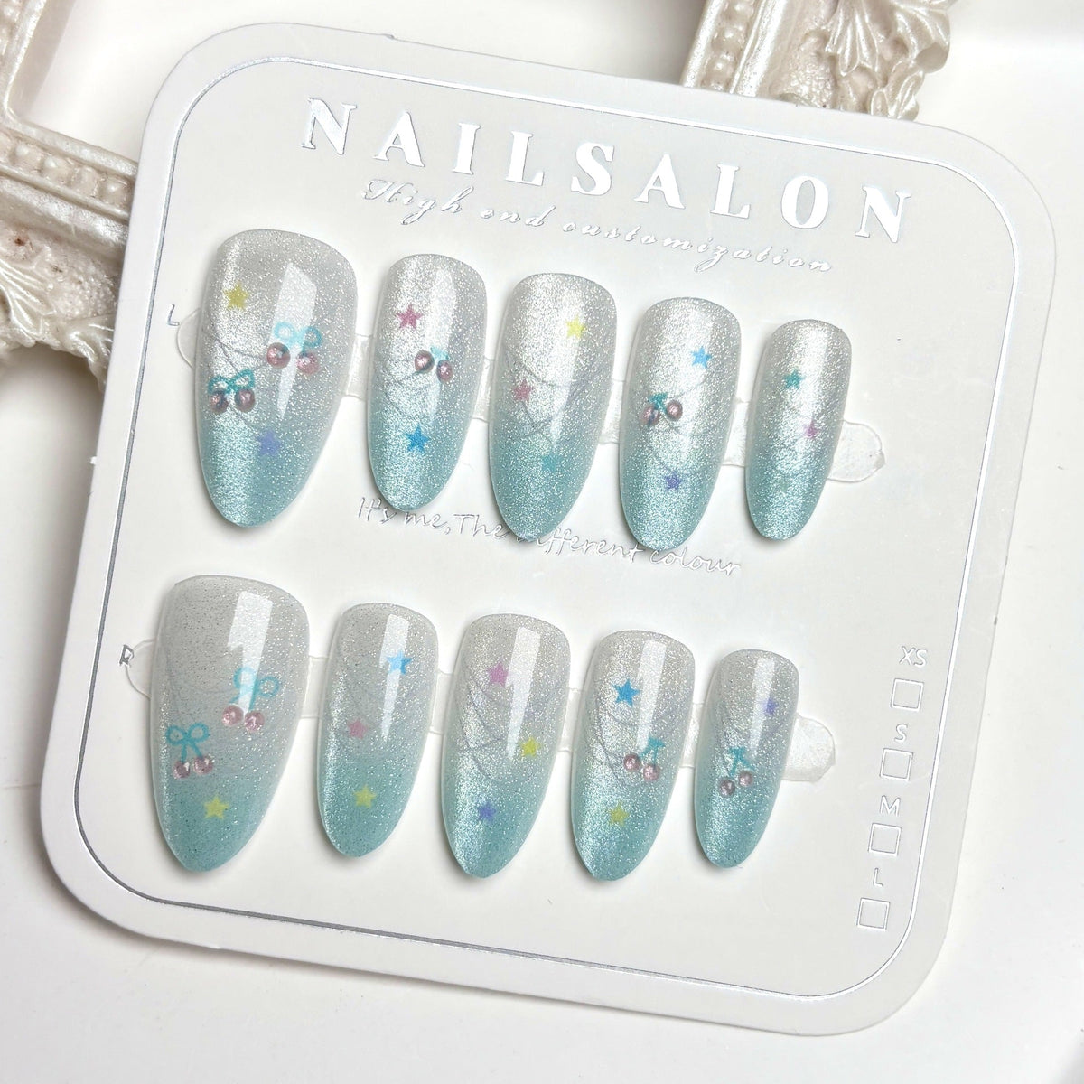 Artistic Sparkle Press-On Nail Design — product view 4