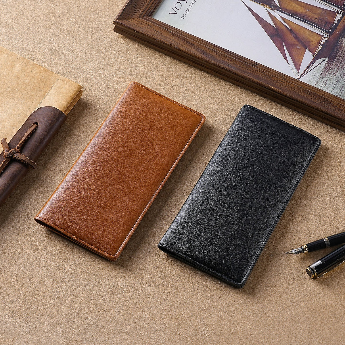 Premium Leather Long Wallet — product view 4