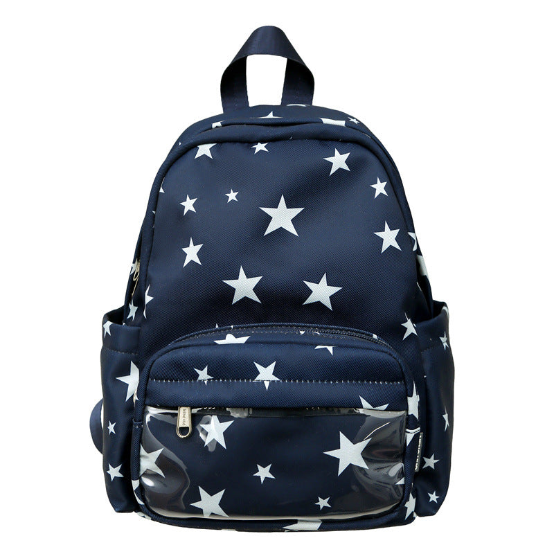 Star-Print Multi-Pocket Backpack LoungeYard — product view 5