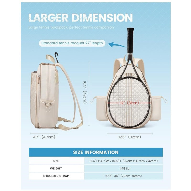 Tennis Racket Carry Backpack LoungeYard — product view 3