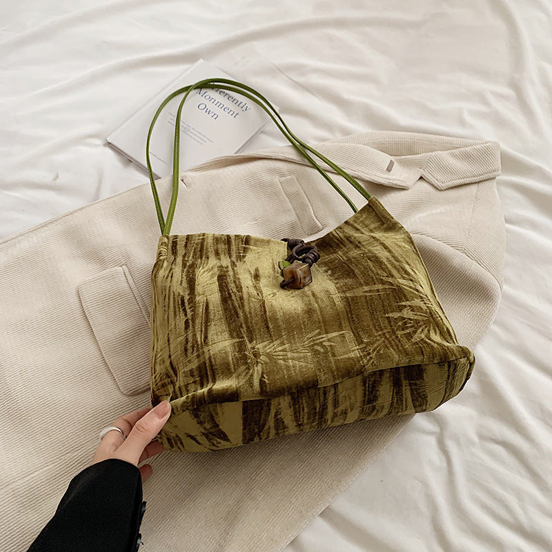 Chic Textured Handheld Tote Bag LoungeYard — product view 6