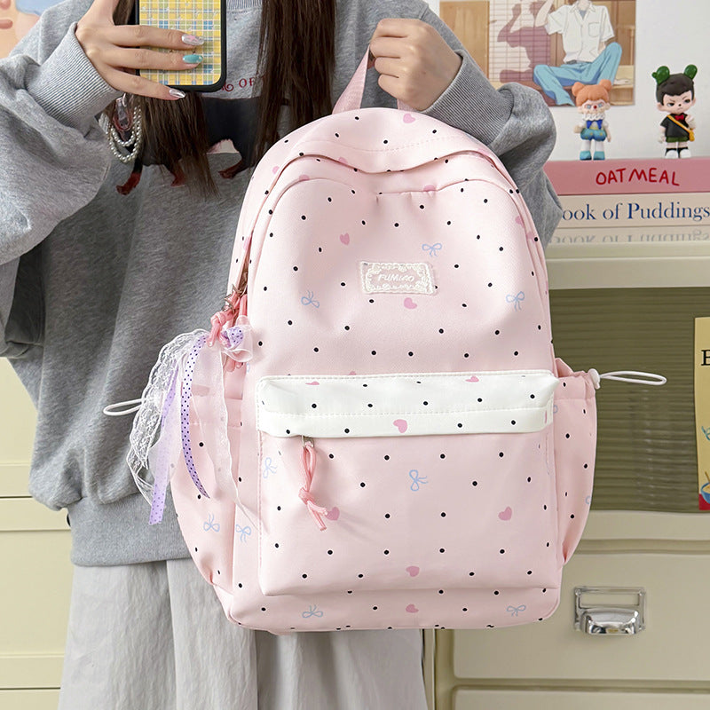 Cute Character-Printed Backpack LoungeYard — product view 3