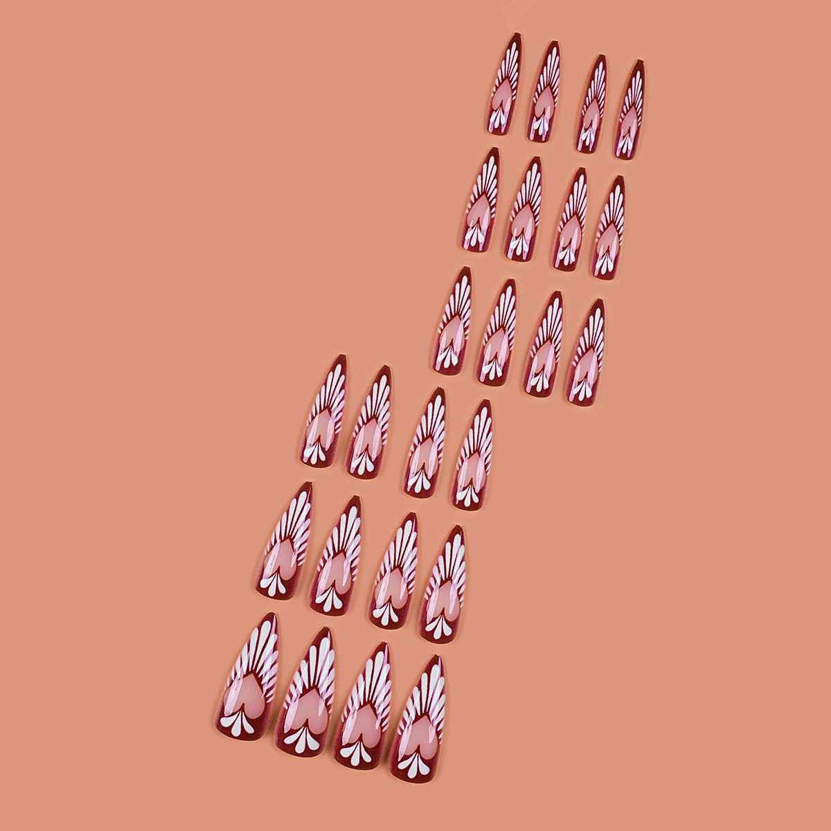 Heart-Inspired Press-On Nail Art Extensions — product view 2