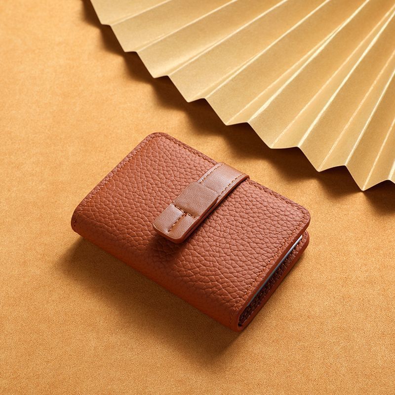 Textured Leather Cardholder Wallet LoungeYard — product view 6