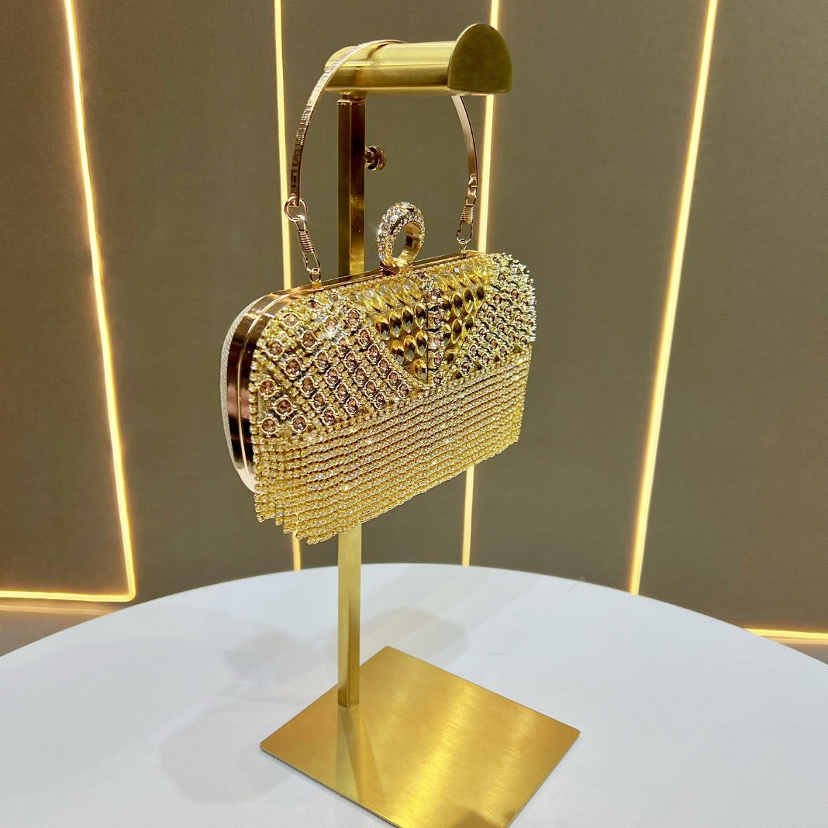 Crystal Fringe Evening Handbag — product view 2