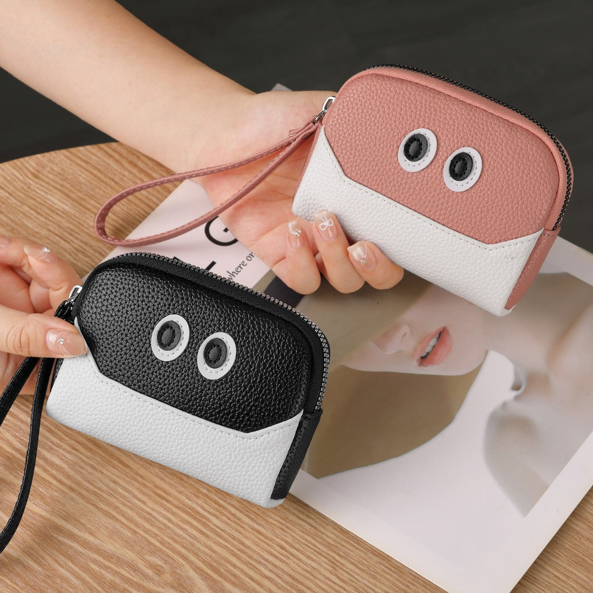 Fun Character Zippered Coin Pouch — product view 4