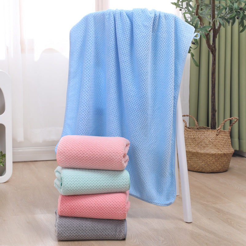 Waffle Weave Lightweight Absorbent Bath Towel LoungeYard — product view 3