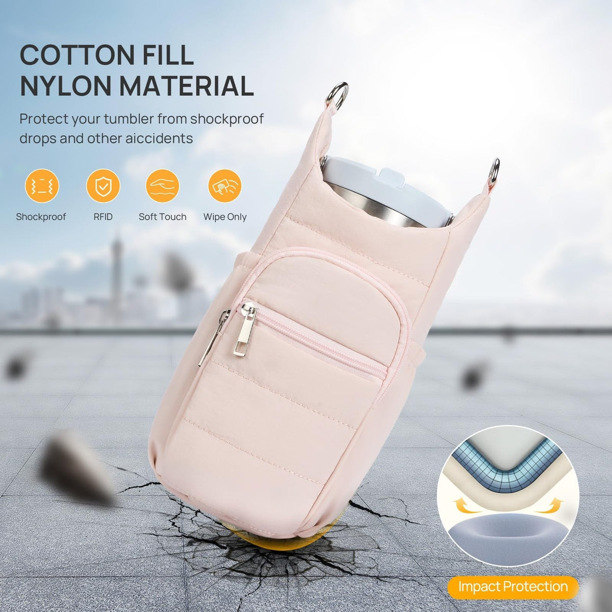Practical mini bag with multiple compartments LoungeYard — product view 2