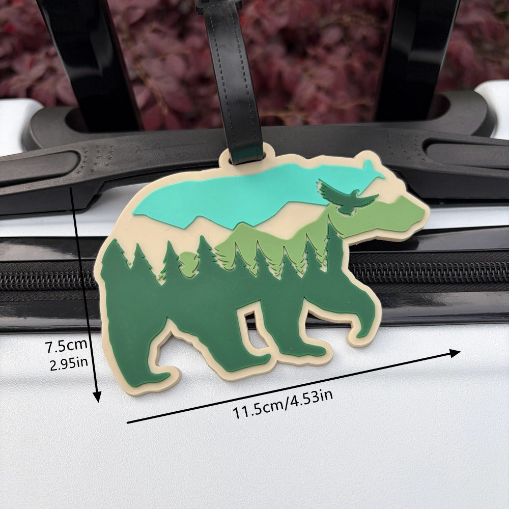 Bear-Shaped Travel Luggage Tag LoungeYard — product view 5