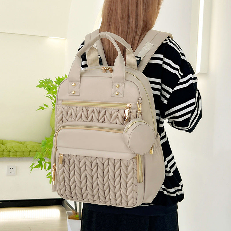 Fashionable backpack with practical compartment system LoungeYard — product view 1