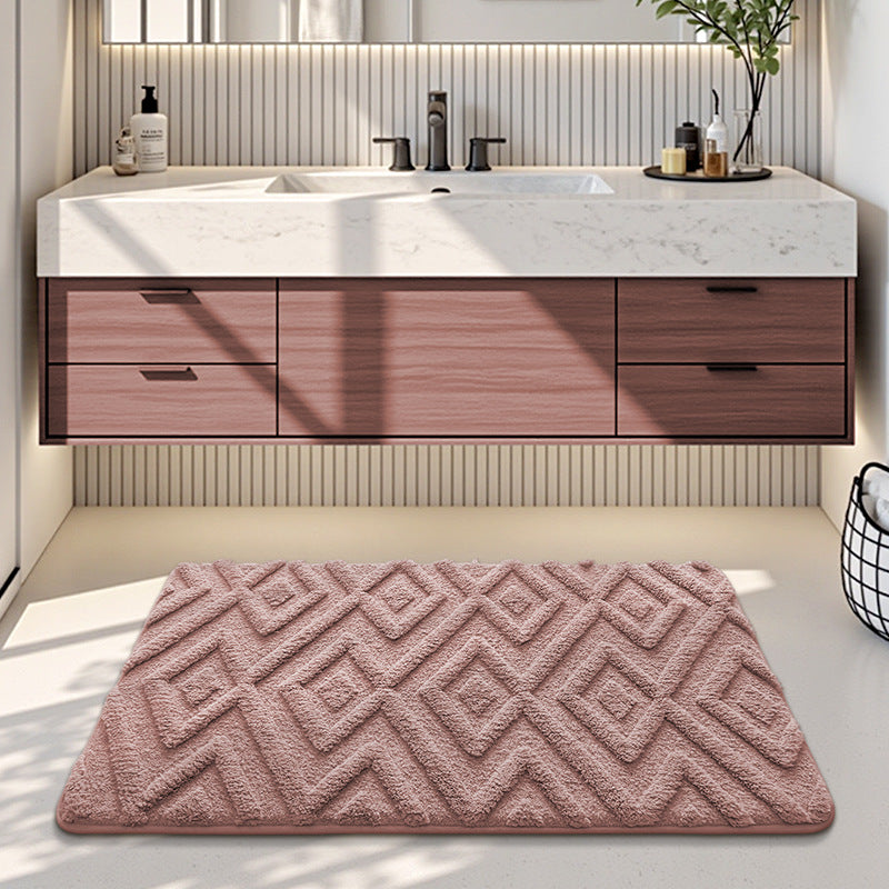 Plush Textured Bathroom Mat — product view 1