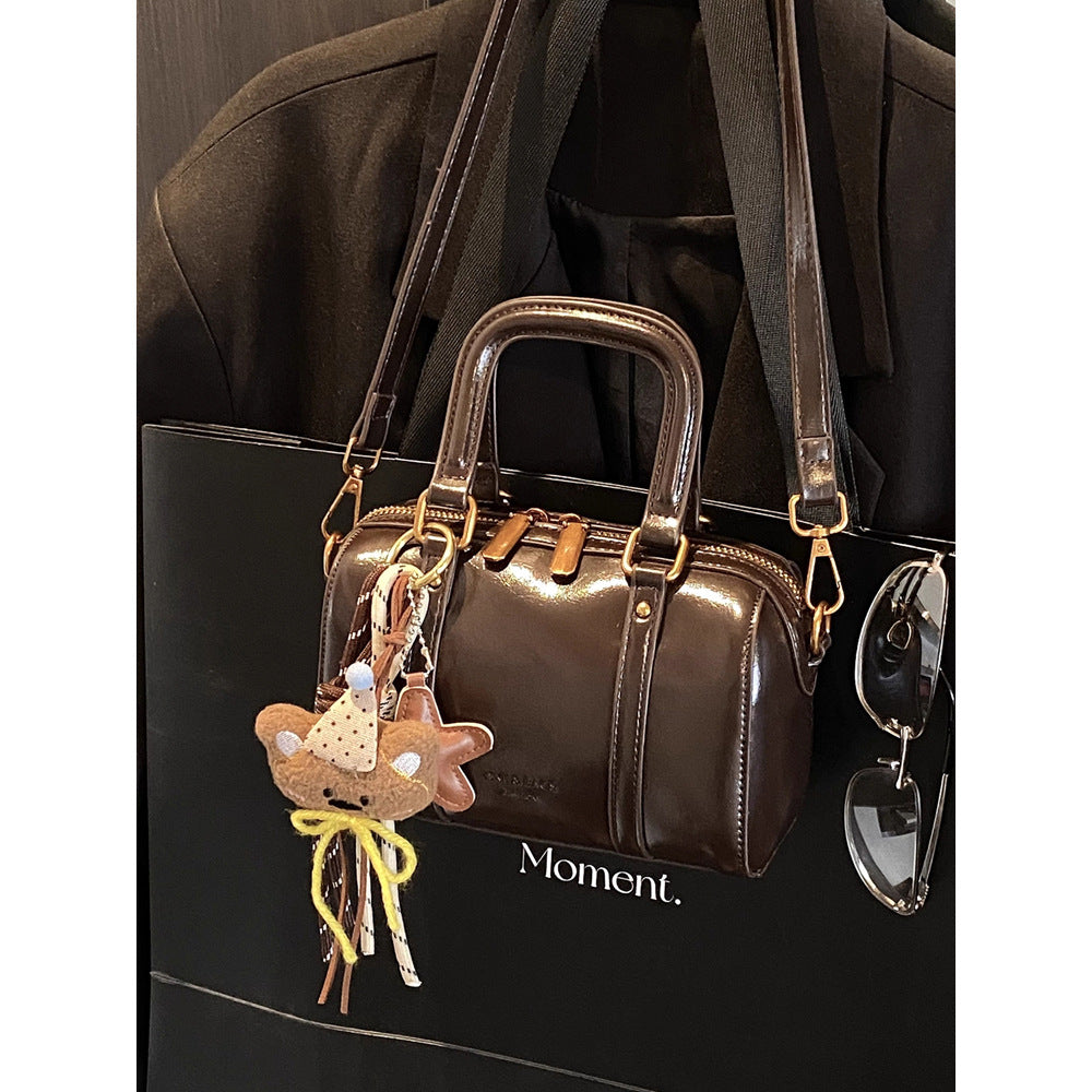 Soft Leather Handheld Satchel LoungeYard — product view 3
