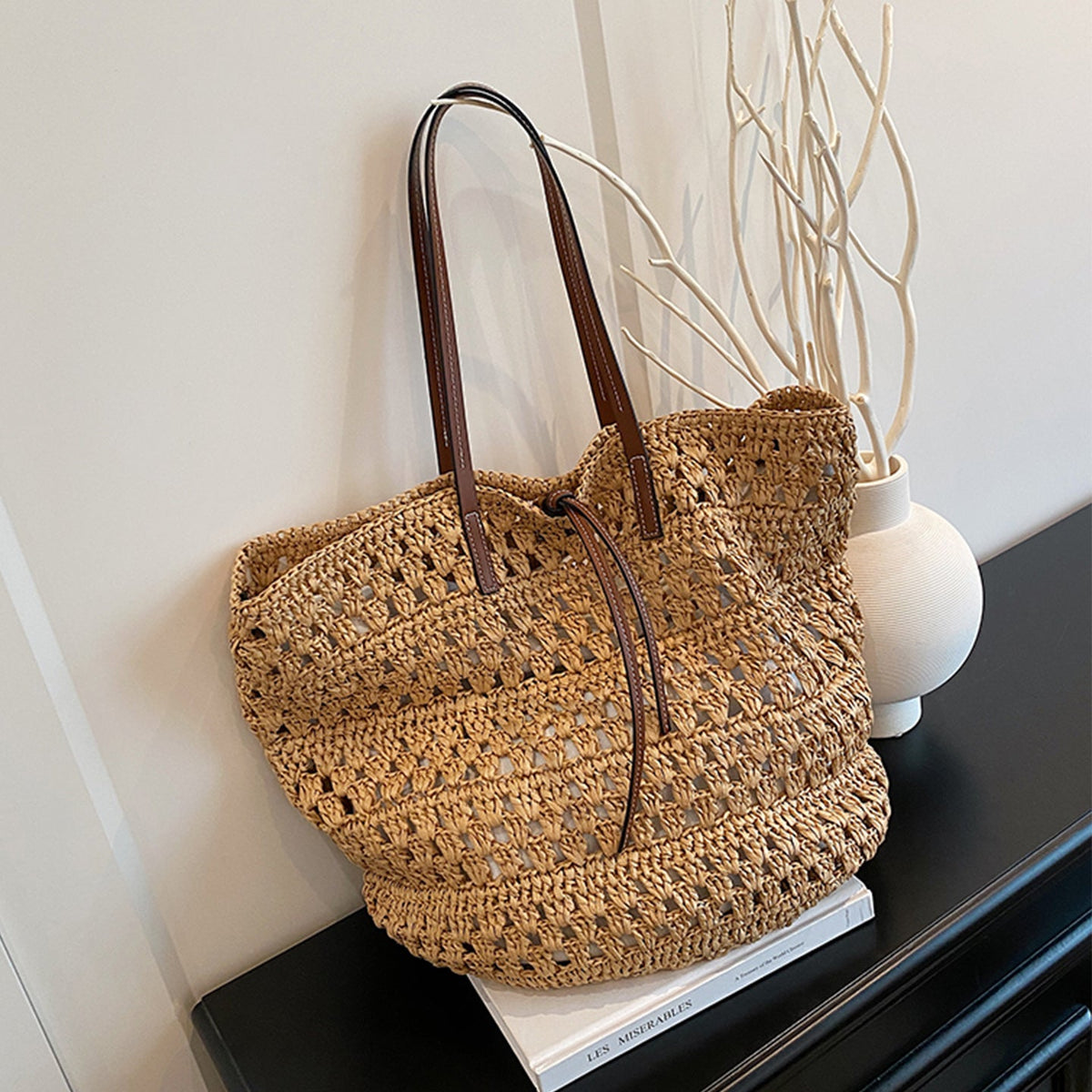 Handwoven Macrame Beach Bag LoungeYard — product view 4