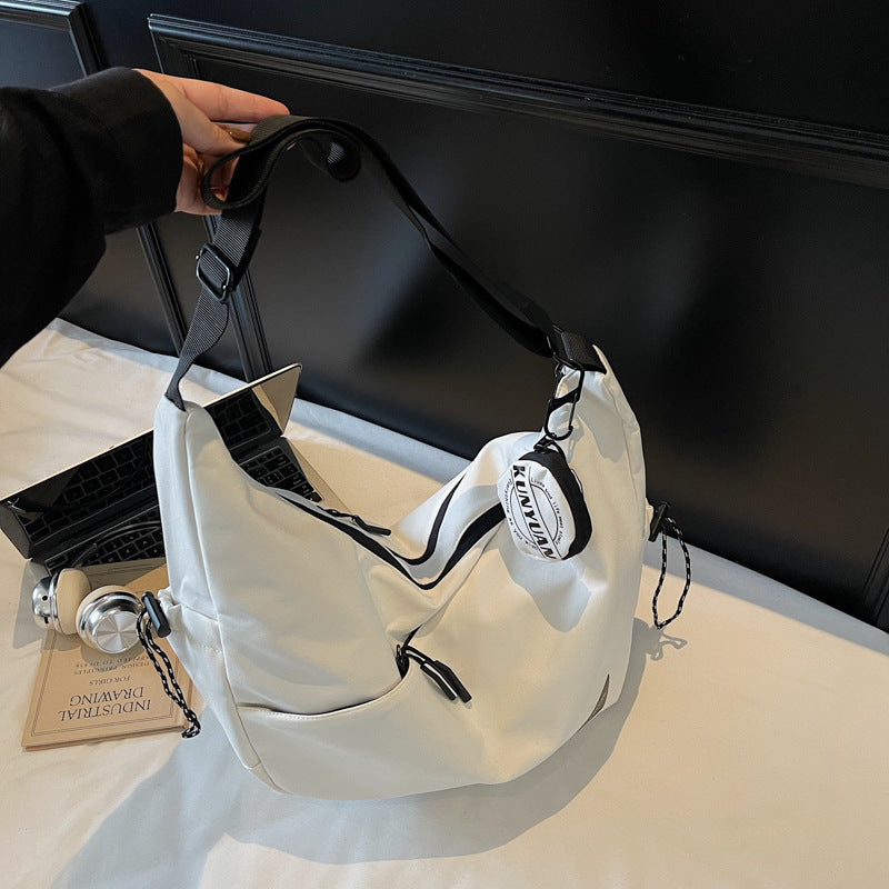 Multi-Pocket Functional Hobo Bag LoungeYard — product view 2