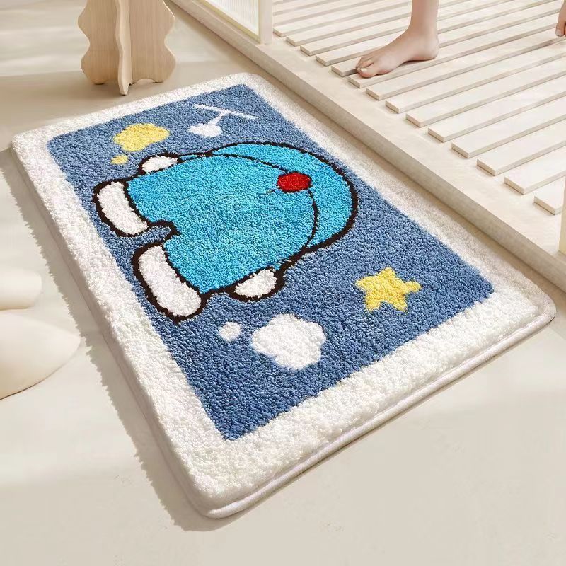 Cartoon Character Plush Bath Mat Bowlift — product view 1