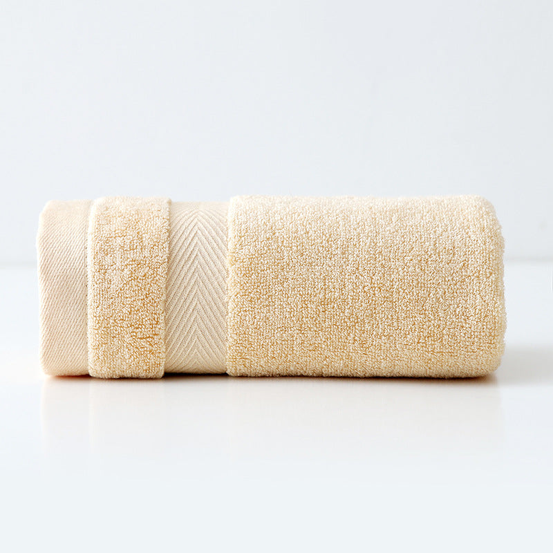 Plush Long-Staple Cotton Bath Towel With Dense Terry Pile And Chevron Dobby Border — product view 7