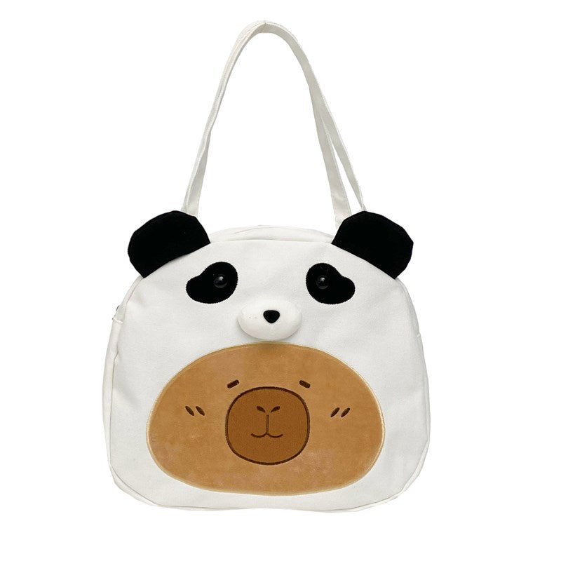 Cute Panda-Themed Shoulder Tote — product view 1