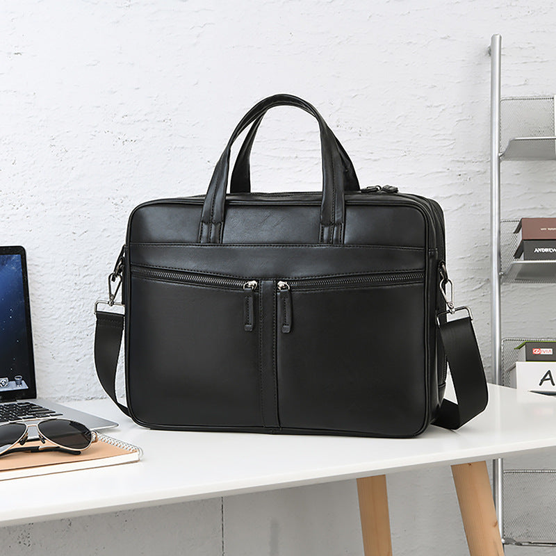 Professional Leather Briefcase LoungeYard — product view 1