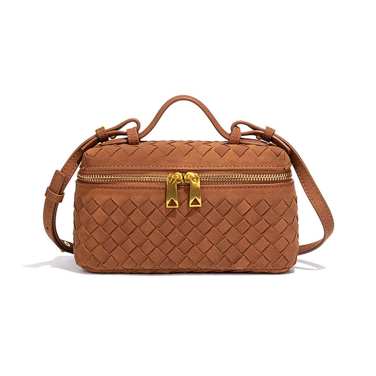 Textured Suede Crossbody Handbag LoungeYard — product view 7
