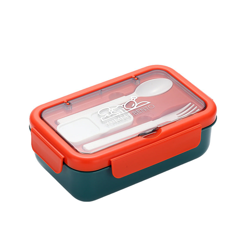 Stylish Multi-Compartment Bento Lunch Box with Integrated Cutlery — product view 5