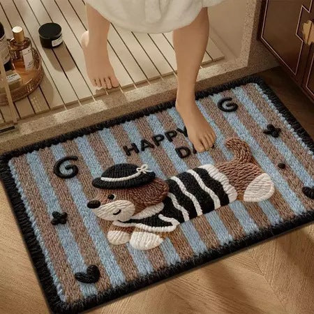 Cartoon Rabbit-Themed Bath Mat — product view 5