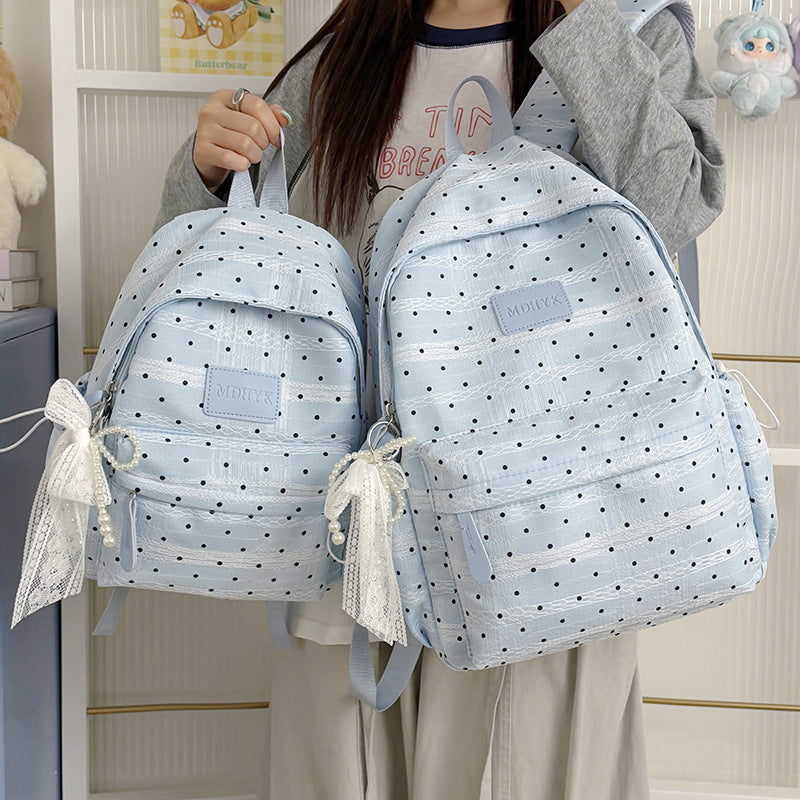 Compact Polka Dot Backpack LoungeYard — product view 2