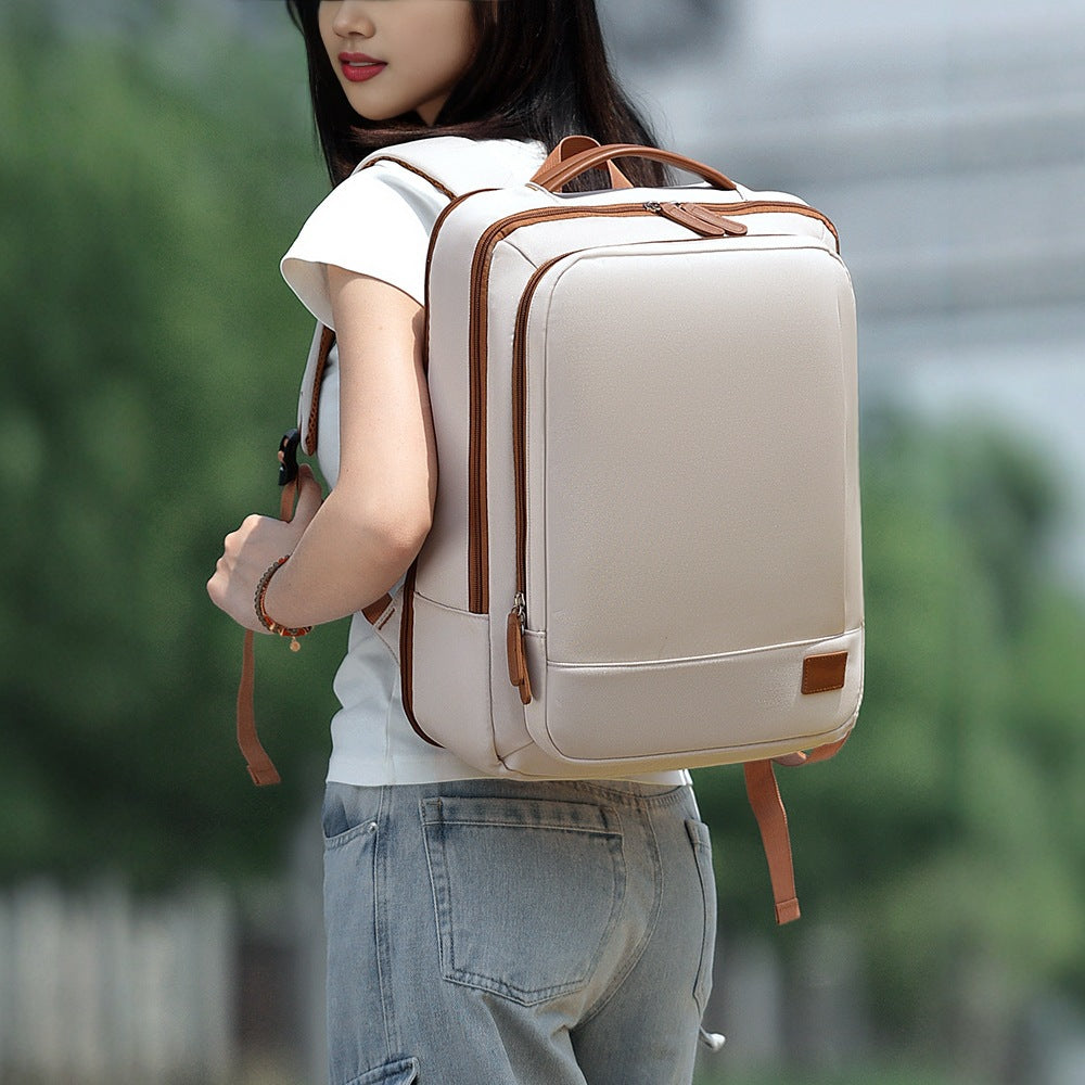 More elegant and functional backpack with laptop compartment LoungeYard — product view 3